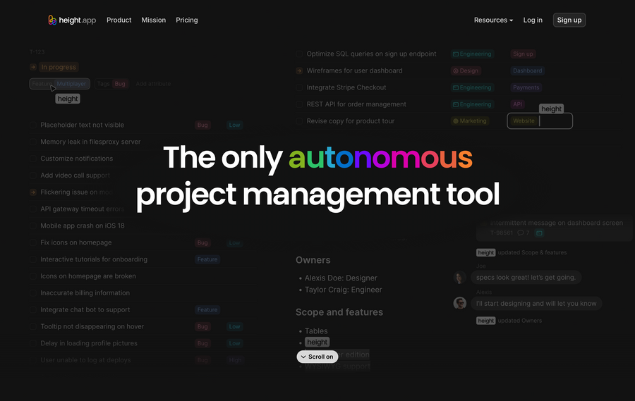 Height
				hero section ui component