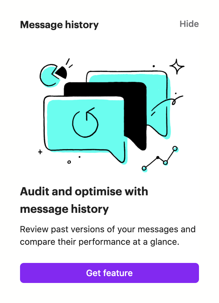 Intercom
				upgrade your plan ui component