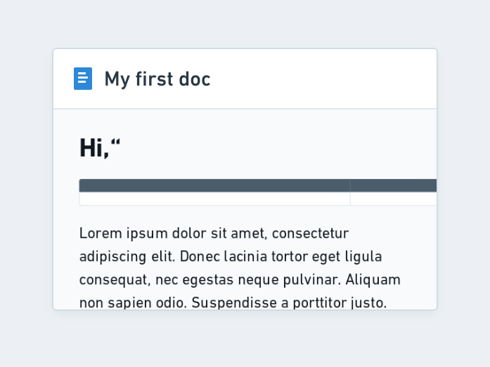 Whimsical
				card ui component