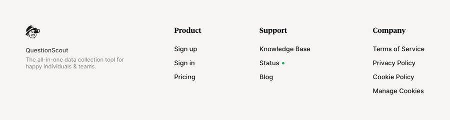 QuestionScout
				footer ui component