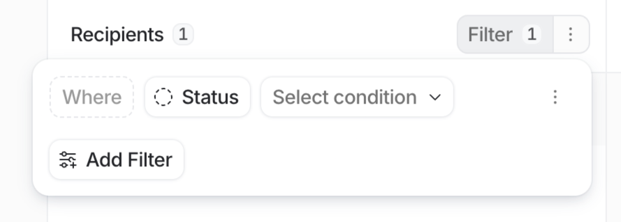 Attio
				sorting & filtering ui component