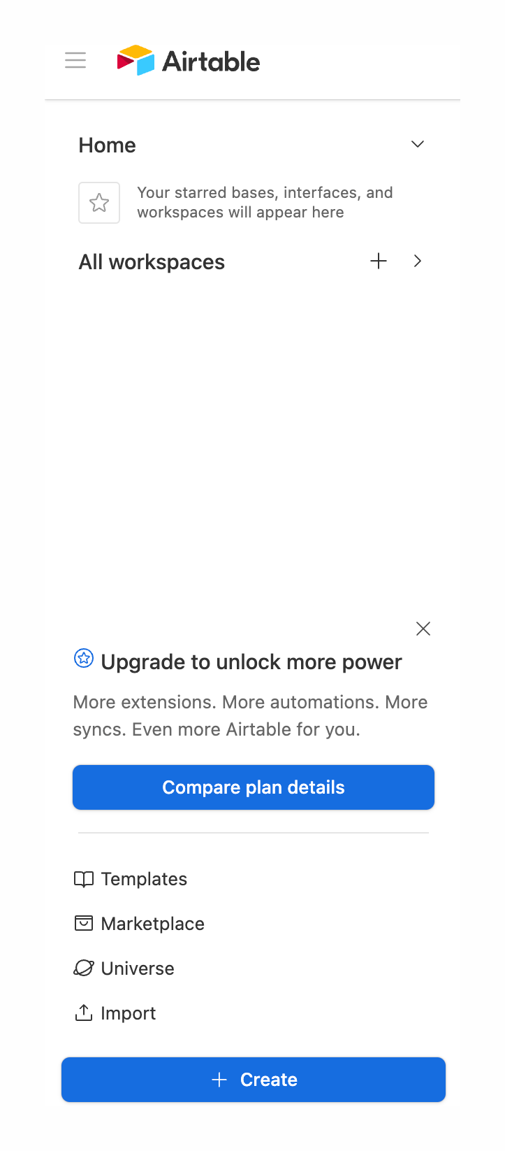 Airtable
				vertical navigation ui component
