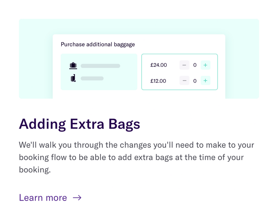 Duffel
				card ui component