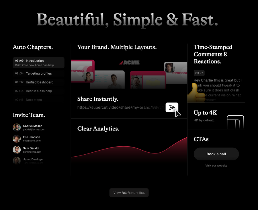 Supercut
				bento box ui component