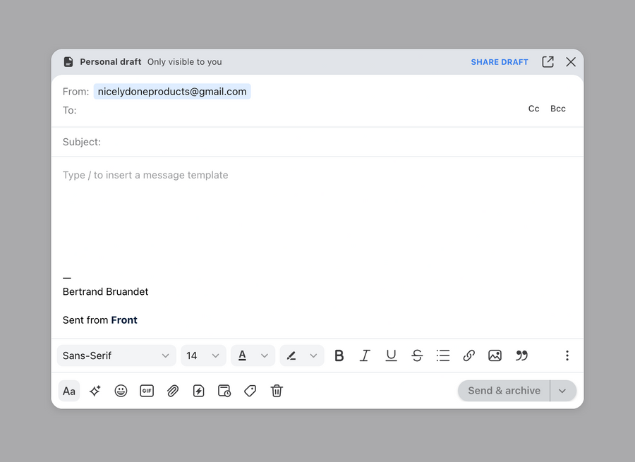 Front
				rich text editor ui component