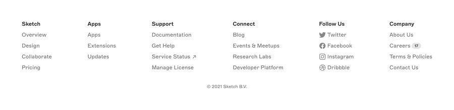 Sketch
				footer ui component
