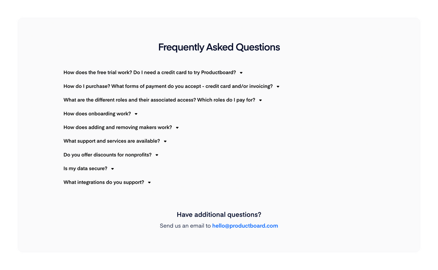 Productboard
				faq ui component