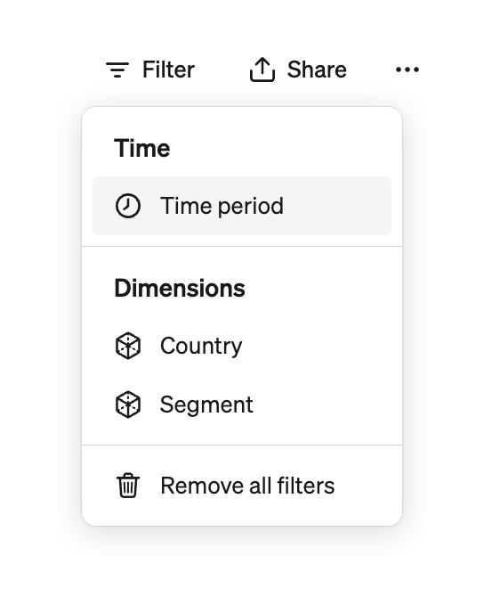 Steep
				dropdown menu ui component