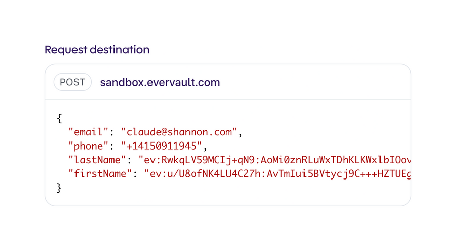 Evervault
				code block ui component
