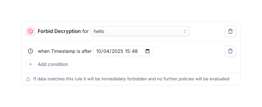 Evervault
			form security data management conditional logic ui component