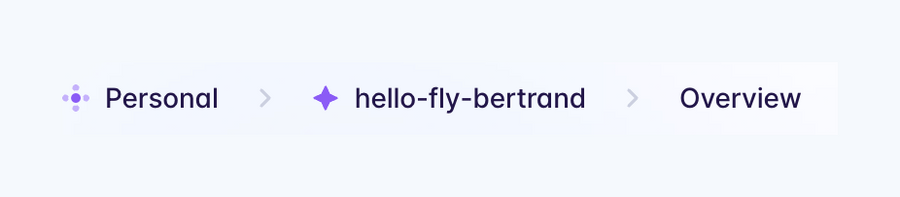 Fly
				breadcrumb ui component