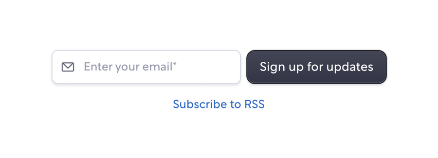 Meter
				newsletter signup form ui component