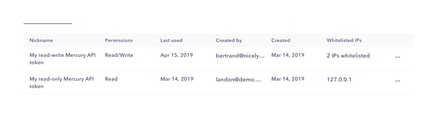 Mercury
				table ui component