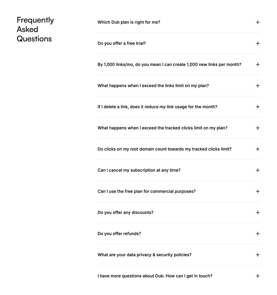 Dub
				faq ui component