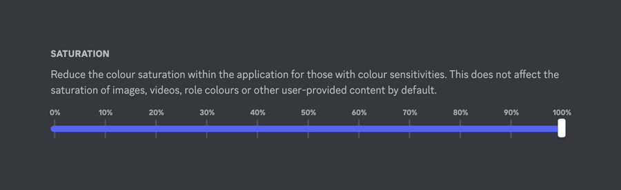 Discord
				slider ui component