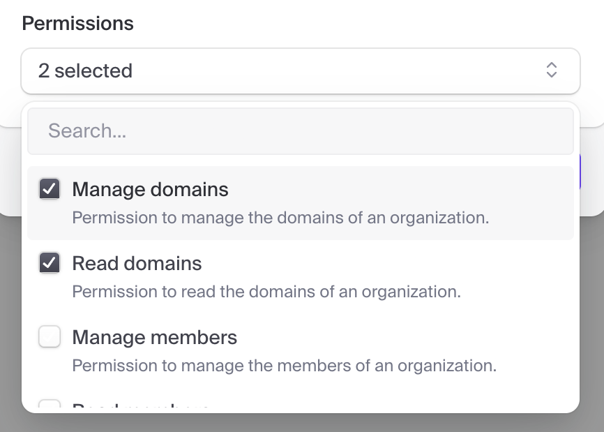 Clerk
				input multi-select ui component