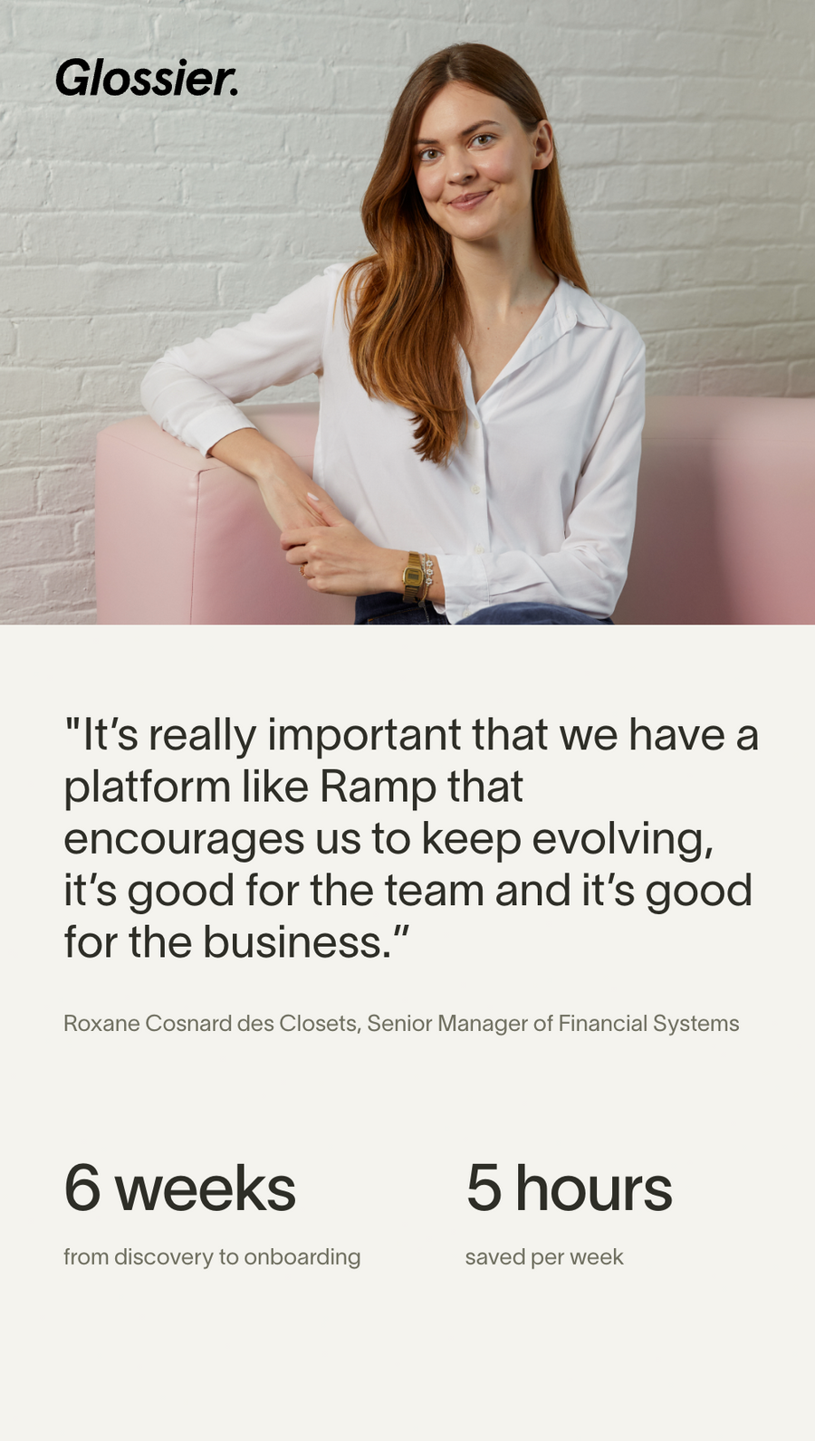 Ramp
				testimonial ui component