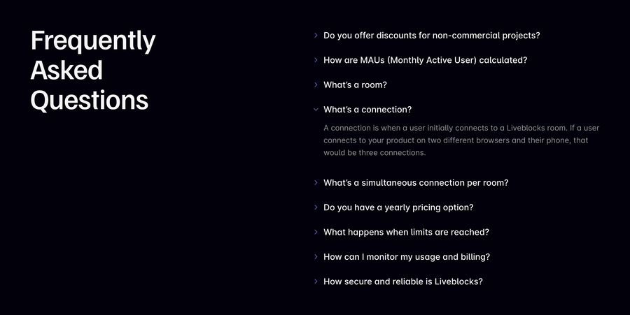 Liveblocks
				faq ui component