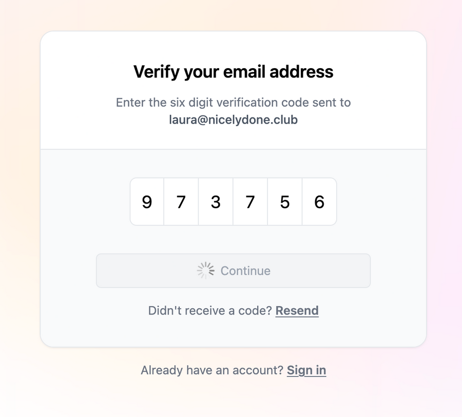 Dub
				input code ui component