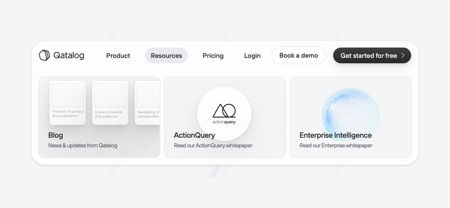 Qatalog
				flyout menu ui component