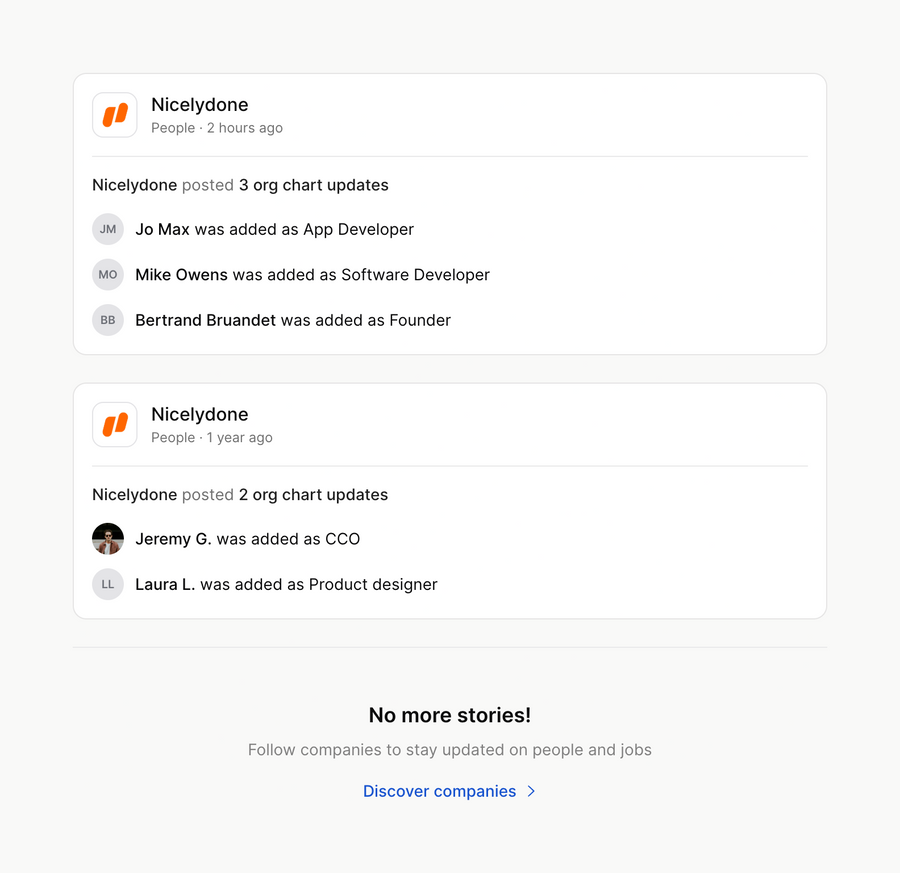 The org
				timeline & history ui component