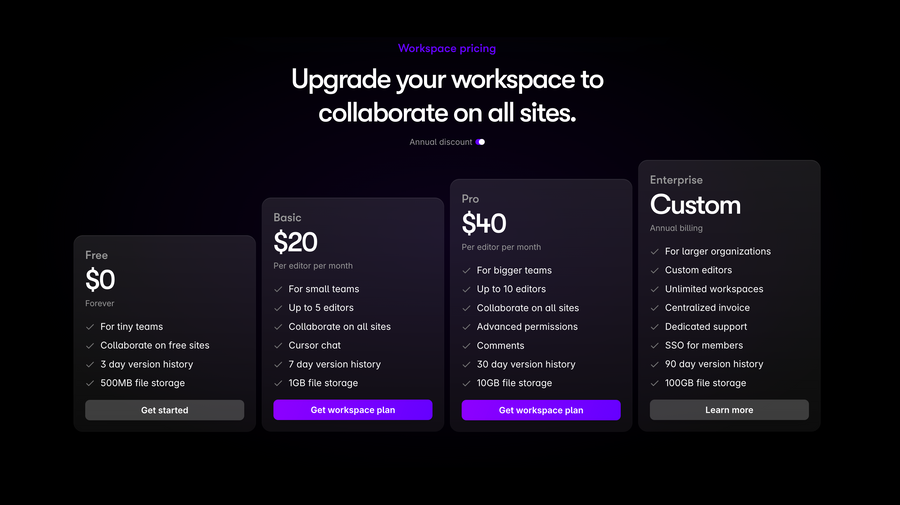 Framer
				pricing section ui component