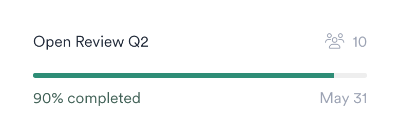 Leapsome
				progress indicator ui component