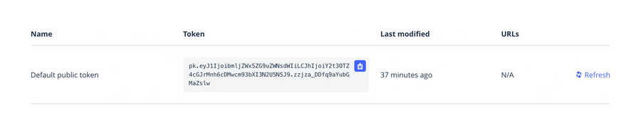 Mapbox
				table ui component