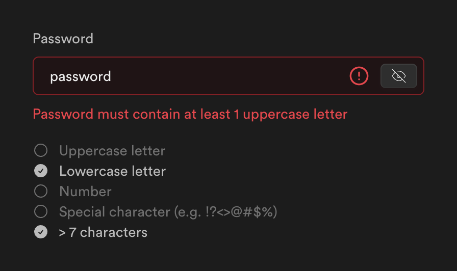 Supabase
				input text ui component