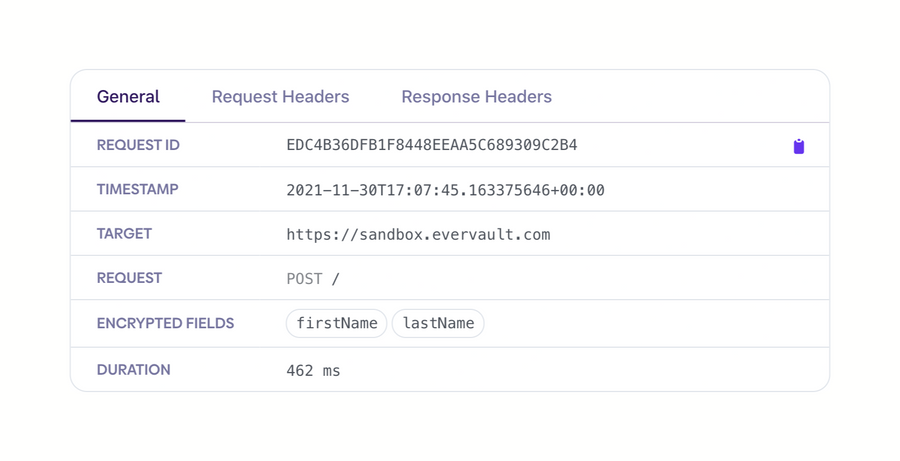 Evervault
				table ui component
