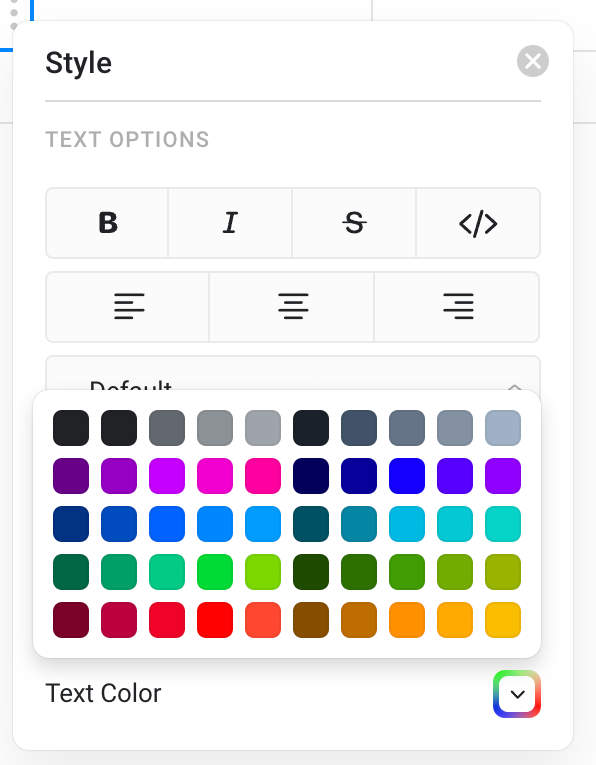 Craft
				color picker ui component