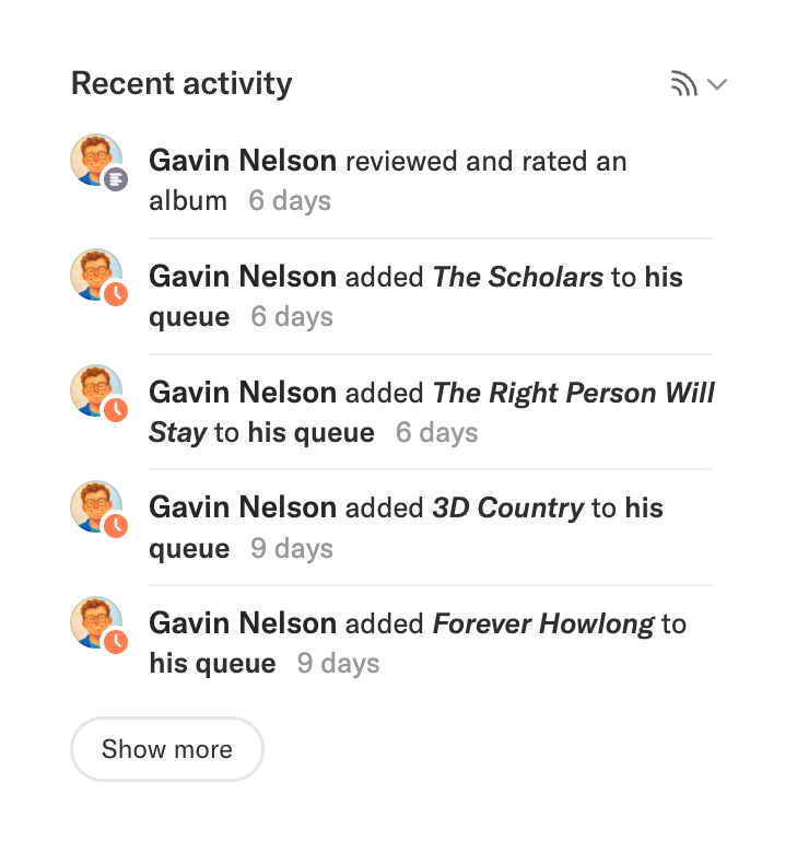 Record club
				vertical list ui component