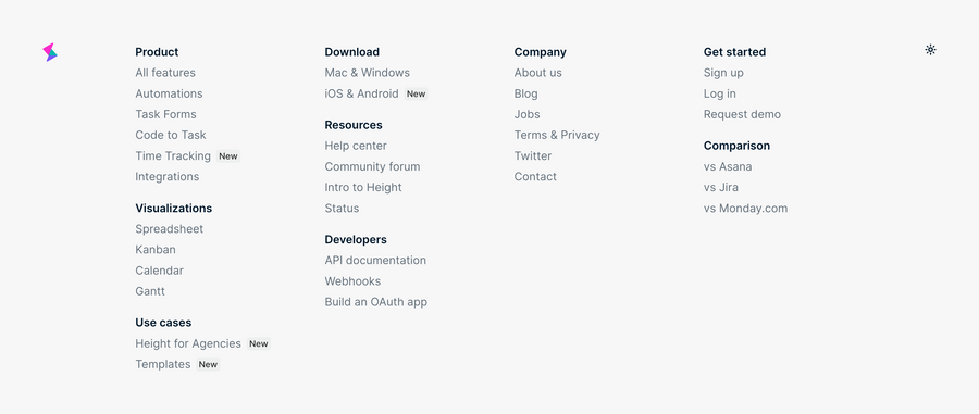 Height
				footer ui component