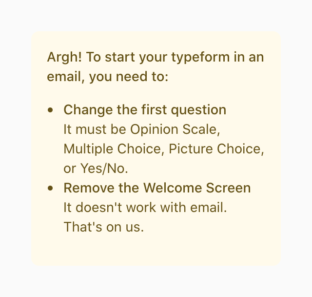 Typeform
				message ui component