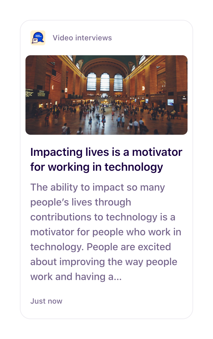 Dovetail
				card ui component