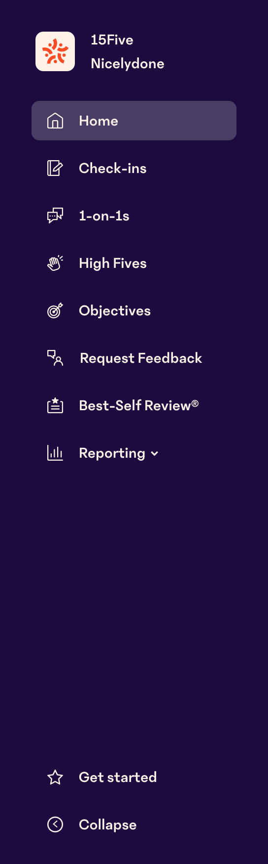 15Five
				vertical navigation ui component
