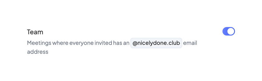 Circleback
			settings meeting ui component