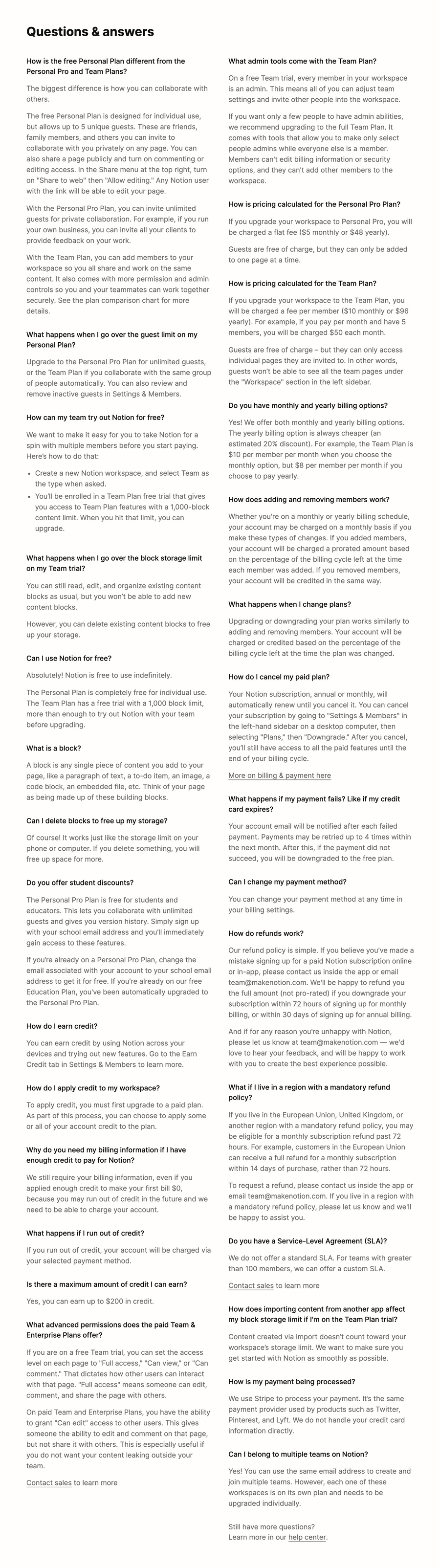 Notion
				faq ui component