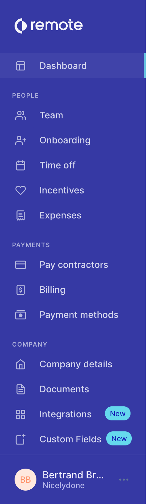 Remote
				vertical navigation ui component