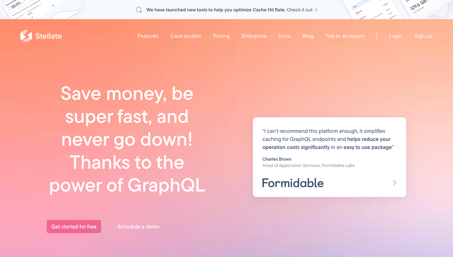 Stellate
				hero section ui component