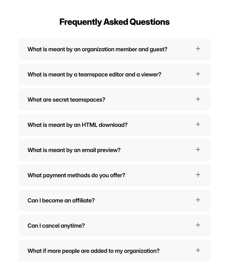 Tabular
				faq ui component