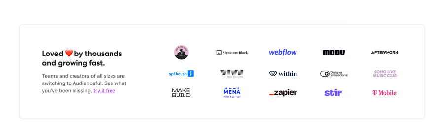 Audienceful
				social proof ui component
