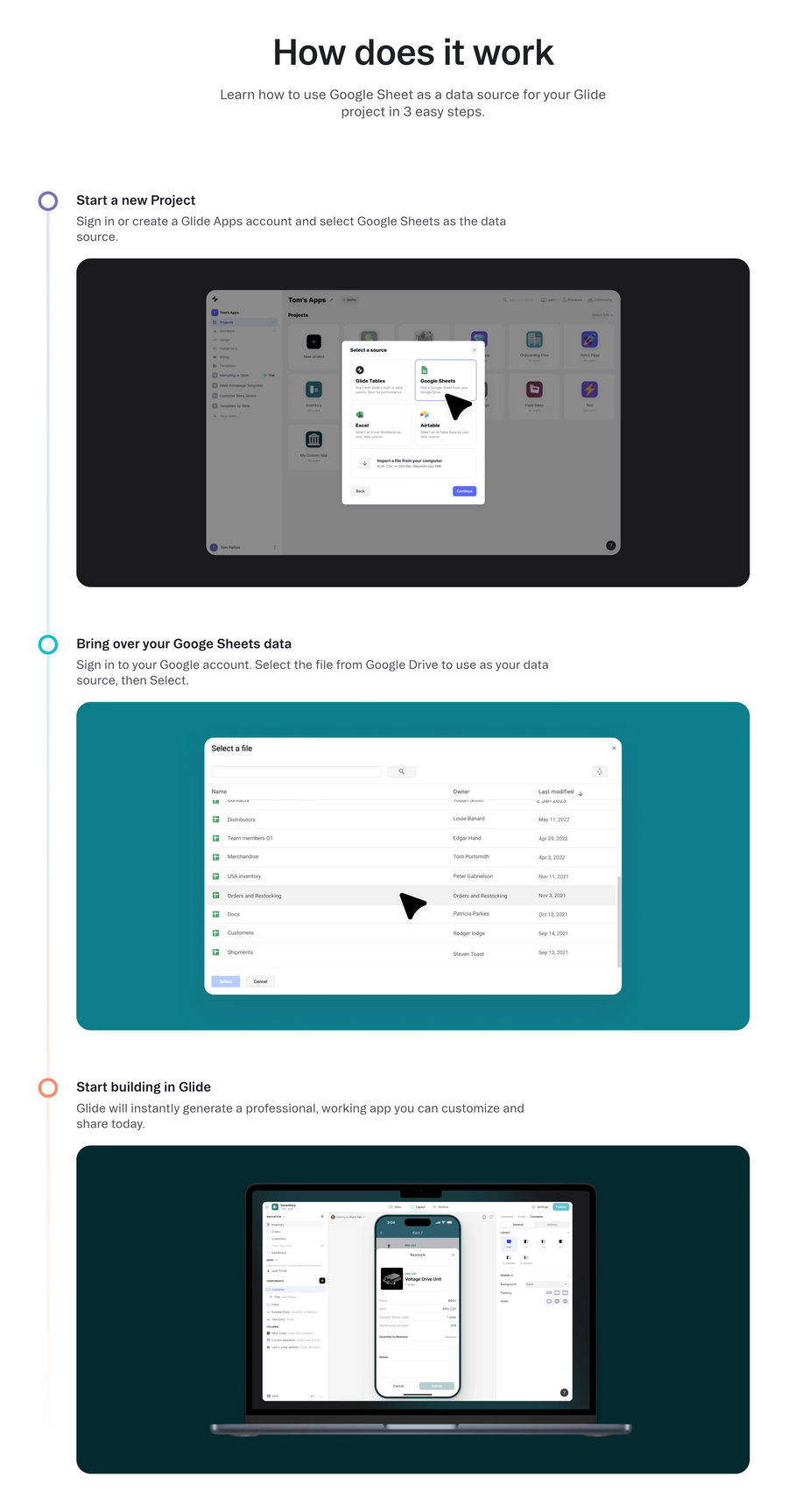 Glide
			tutorial desktop integration ui component