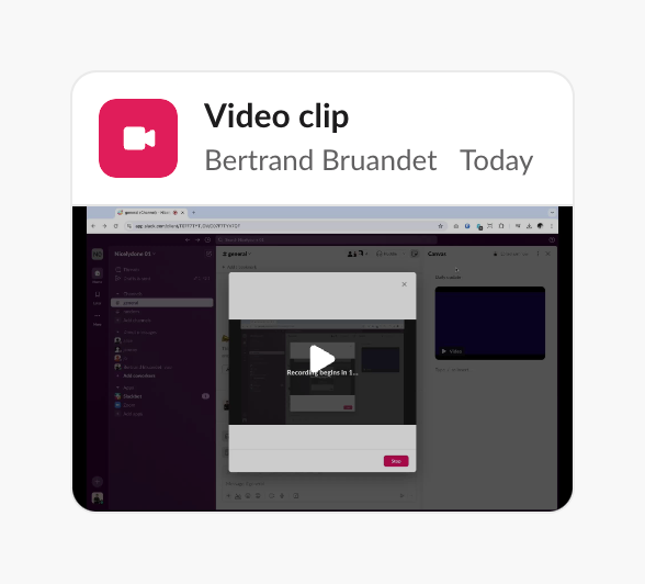 Slack
				card ui component