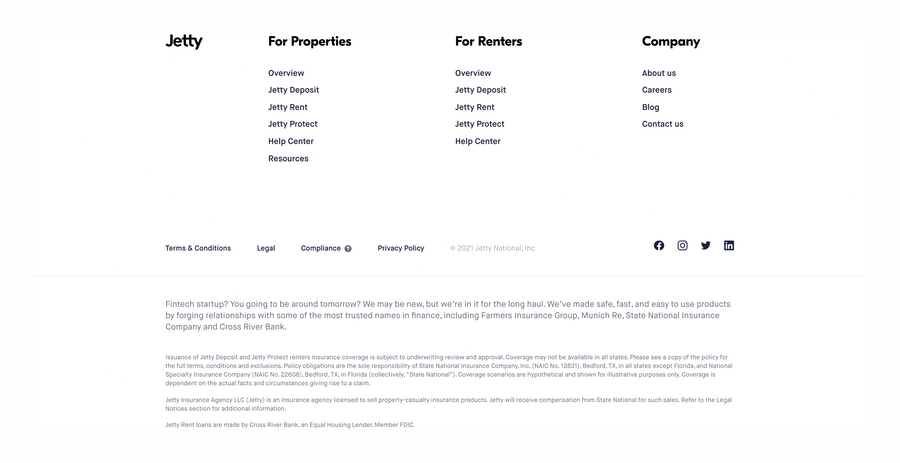 Jetty
				footer ui component
