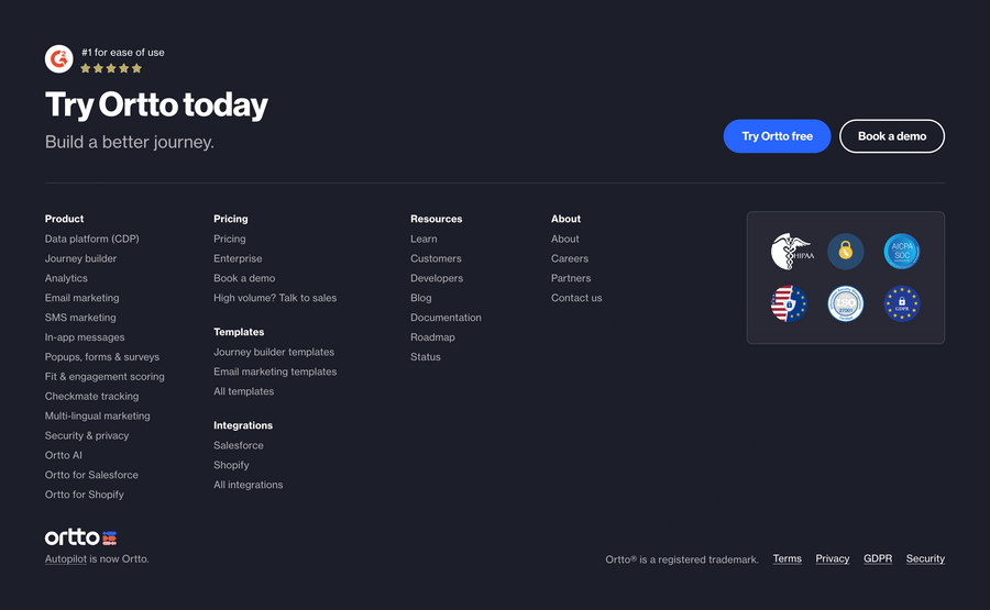 Ortto
				footer ui component