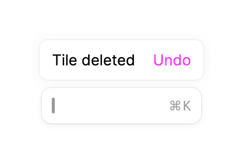 Tome
				notification toast ui component