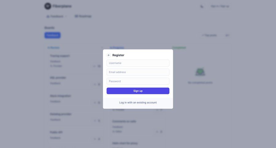 Fiberplane
				signup page example