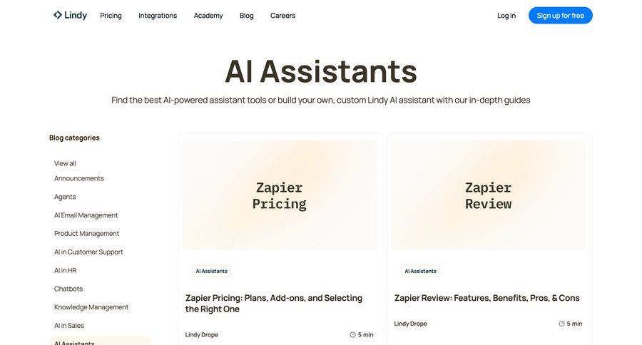 Lindy
				list ui page example
