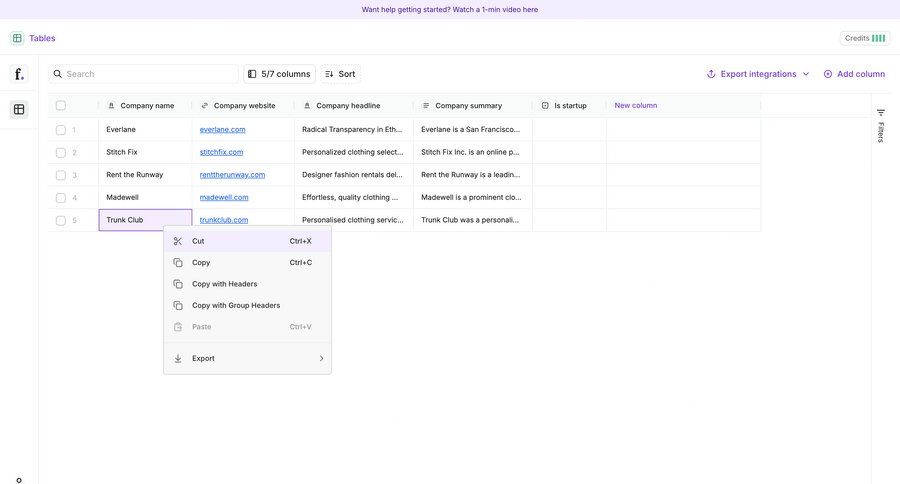 Freckle
			 data management content management collaboration e-commerce exporting data data analysis full-screen layout data entry menu table ui page example